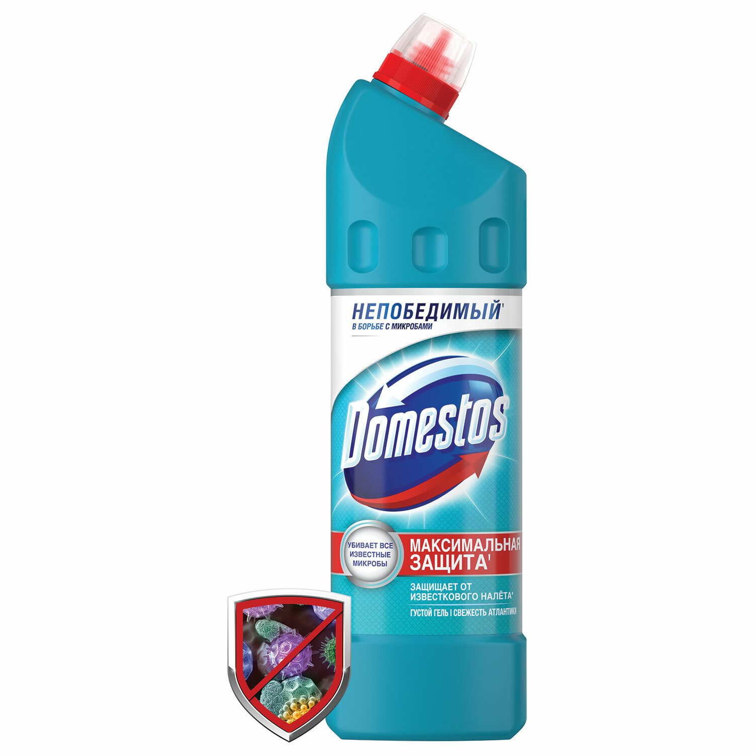 Чистящее средство 1л DOMESTOS (Доместос) "Свежесть Атлантики", с отбеливающ. эффектом, 600580