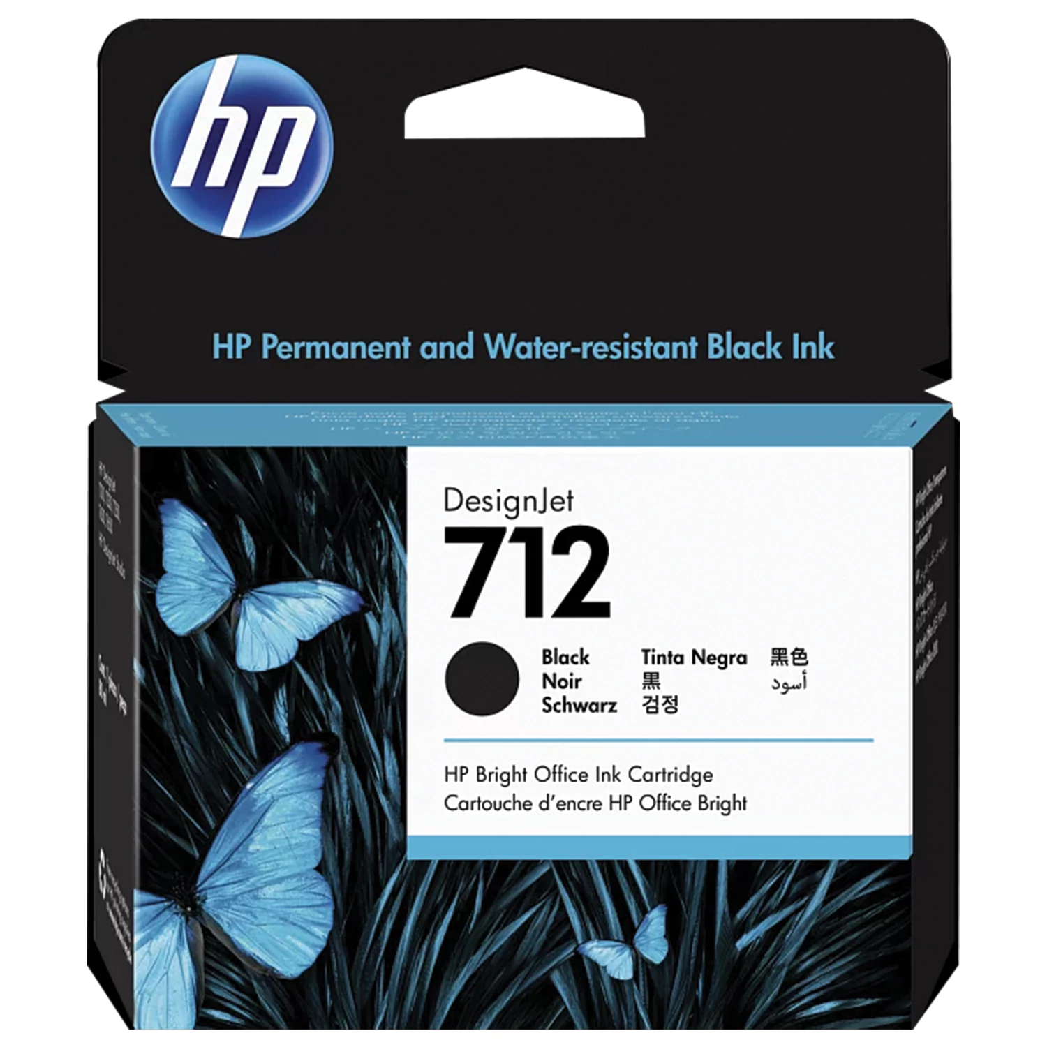 Картридж струйный для плоттера HP (3ED71A) DesignJet T230/T250/T630/T650, №712, черный, увелич. рес 363911 под заказ 8 дней 