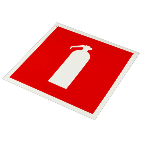 Знак пожарной безопасности "Огнетушитель", КОМПЛЕКТ 10 шт., 200х200 мм, пленка самоклеящаяся, F04 610916 - МСК «Форвард»