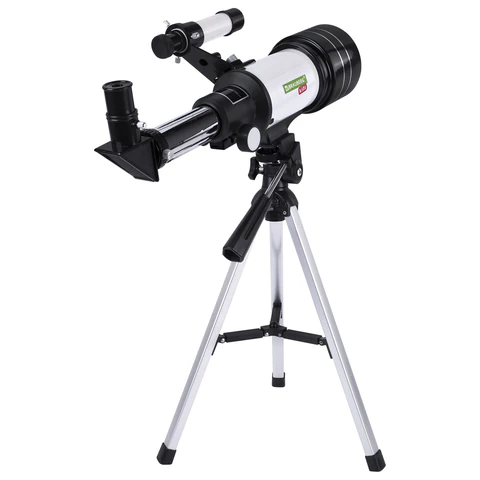 Телескоп рефрактор астрономический настольный, увеличение 150х, объектив 70 мм, фокус 300 мм, видоискатель, BRAUBERG KIDS 70300, 391397 - МСК «Форвард»