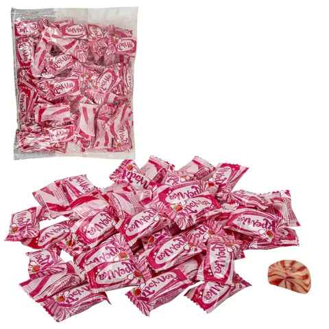 Карамель леденцовая КРЕМКА со вкусом клубники и сливок, 500г, НК166 622143