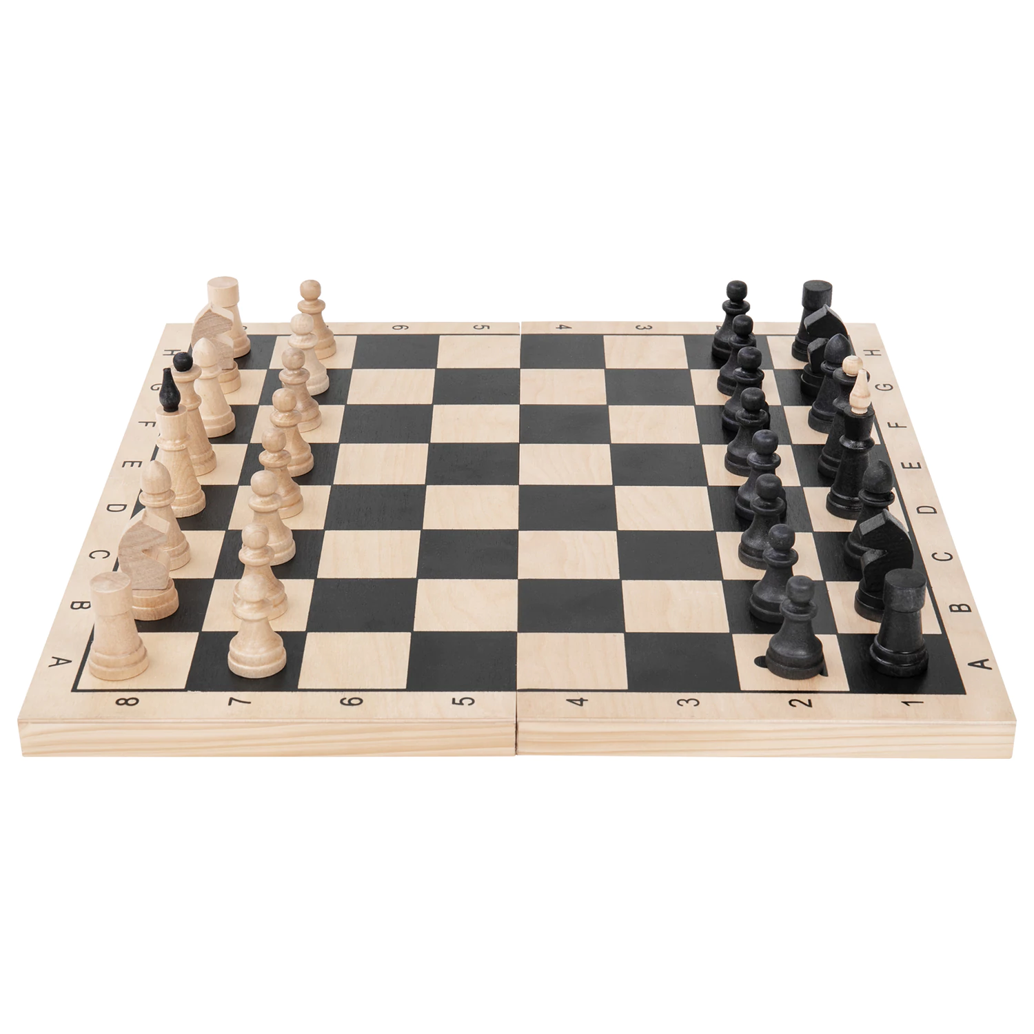 Шахматы, шашки, нарды (3в1), деревянные, большая доска 40*40 см, ЗОЛОТАЯ СКАЗКА, 664671