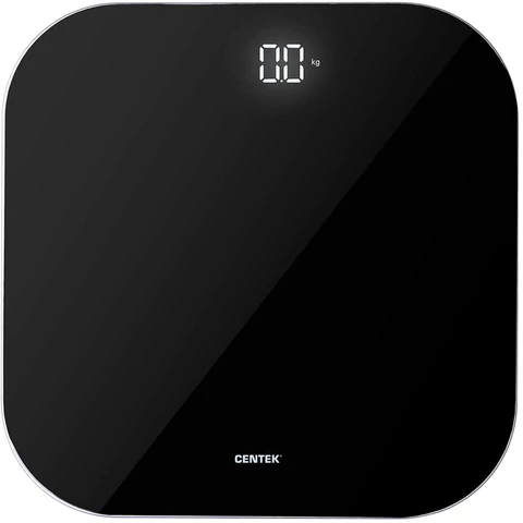 Весы напольные CENTEK CT-2440, электронные, вес до 180 кг, квадрат, стекло, черные 457577 - МСК «Форвард»
