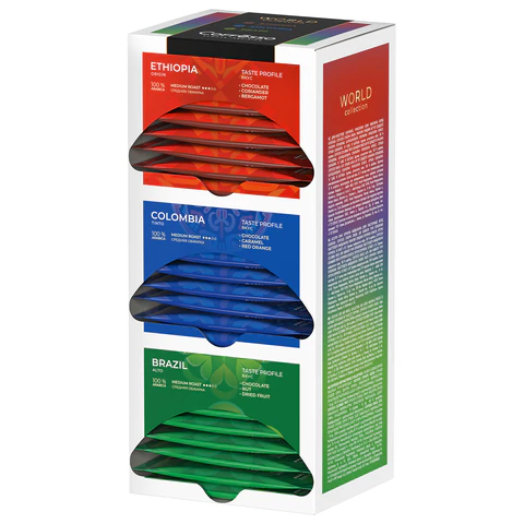 Кофе в дрип-пакетах COFFESSO "WORLD COLLECTION", ассорти 3 вкуса, НАБОР 30 шт., арабика 100%, 102868 624563 - МСК «Форвард»