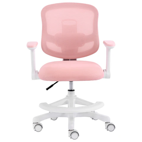 Кресло детское с подставкой для ног BRABIX KIDS "MG-215", сетка/ткань TW, розовое, 533311 под заказ 8 дней - МСК «Форвард»