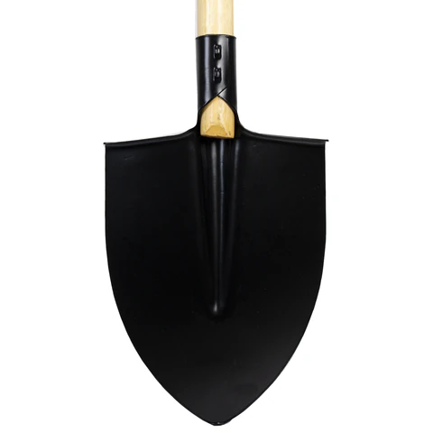 Лопата штыковая стальная 22х29 см, ОБЩАЯ ДЛИНА 115 см, деревянный черенок, V-ручка, RABBITEX (РАББИТЕКС) "STANDARD", 700478 - МСК «Форвард»