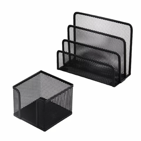 Настольный набор из металла BRAUBERG "Germanium", 7 предметов, черный, 231962 - МСК «Форвард»