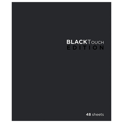 Тетрадь А5 48л. ПЗБМ скоба, клетка, Soft Touch, брайль 3D, БлэкТач, 28831 404458