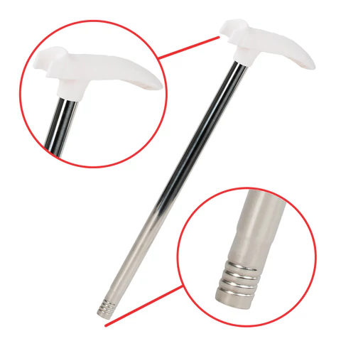 Совок для мусора + щетка на длинных рукоятках, 81 см, бело-серый, разборный, LAIMA, 608953 - МСК «Форвард»