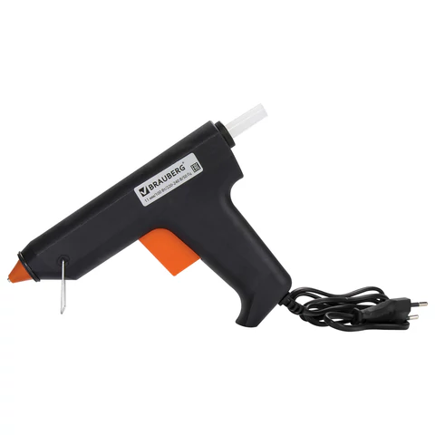 Клеевой пистолет, 100 Вт, для стержня 11 мм, BRAUBERG, в блистере, 670325 - МСК «Форвард»