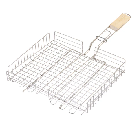 Решетка-гриль ГЛУБОКАЯ универсальная, размер 320х260 мм, глубина 50 мм, никелированное покрытие, РГК3НЭ 701750  - МСК «Форвард»