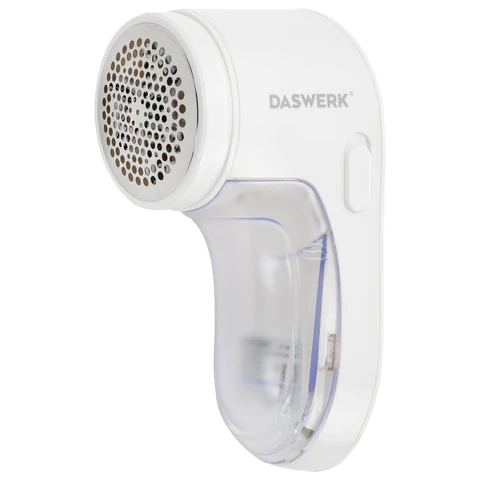 Машинка для удаления катышков аккумуляторная, комплект запасных лезвий в ПОДАРОК, DASWERK (ДАСВЕРК), 456897