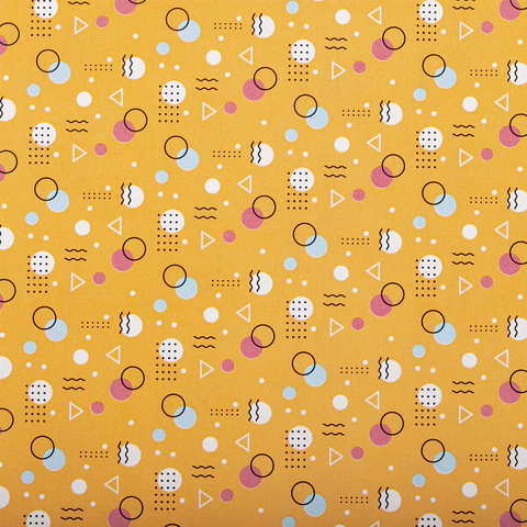 Бумага упаковочная мелованная НАБОР 3 шт., "Memphis", 70х100 см, 3 дизайна, ЗОЛОТАЯ СКАЗКА, 592067 - МСК «Форвард»