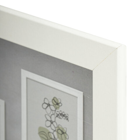 Рамка 21х30 см небьющаяся, аналог IKEA, багет 21 мм, МДФ, BRAUBERG "Idea", белая, 391370 - МСК «Форвард»