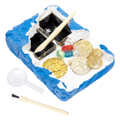 Набор для раскопок "Легенды о пиратах" 16х23 см, инструменты, BRAUBERG KIDS, 665938 - МСК «Форвард»