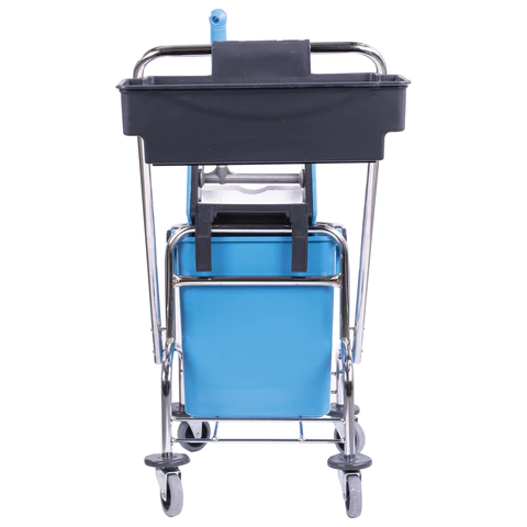 Тележка уборочная, 1 съемное ведро 25 л, механический отжим, корзина, BRABIX, Турция, 607902 - МСК «Форвард»