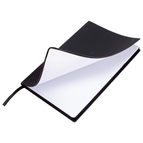 Блокнот А5 138x213 мм, BRAUBERG "Personal", под кожу, 80 листов, клетка, черный, 116608 - МСК «Форвард»