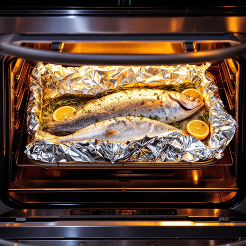 Фольга пищевая 44 см х 50 м, 20 мкм ЭКСТРА ПРОЧНАЯ, САЯНСКАЯ ФОЛЬГА, "Professional Гриль" 50П-440х8 700192 - МСК «Форвард»