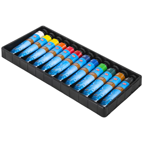 Краски масляные ВОДОРАЗБАВИМЫЕ художественные, 12 цветов по 37 мл в тубах, BRAUBERG ART PREMIERE, 192293 - МСК «Форвард»