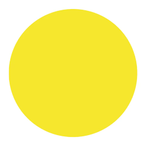 Знак безопасности "Желтый круг на двери", КОМПЛЕКТ 5 шт., диаметр 150 мм, пленка самоклеящаяся, И 16, И16 610924