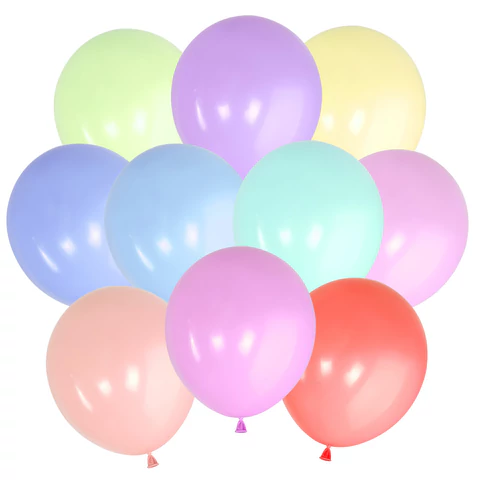 Шары воздушные 30 см, 30 штук, "МАКАРУНС", ассорти, BRAUBERG KIDS, 591886 - МСК «Форвард»