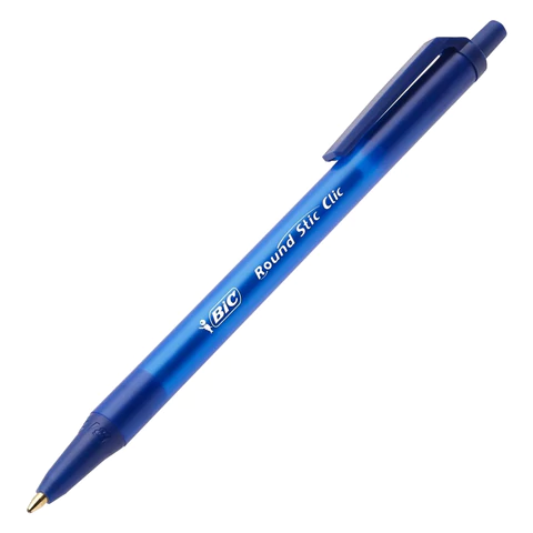 Ручки шариковые автоматические BIC "Round Stic Clic", НАБОР 3 шт., СИНИЕ, линия письма 0,32 мм, блистер, 926374 143981 - МСК «Форвард»