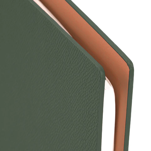 Ежедневник на кольцах в наборе с ручкой А5, 165x229 мм, BRAUBERG "Lux", под кожу, 100 листов, зеленый, 116858 - МСК «Форвард»