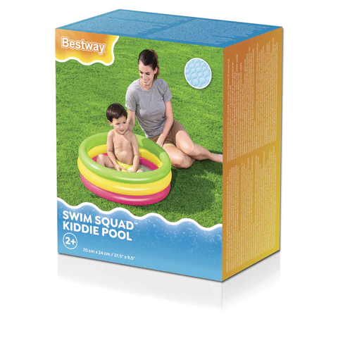 Надувной бассейн детский "Лето" с надувным дном, 70х24 см, 41 л, от 2 лет, BESTWAY, 51128 680120 - МСК «Форвард»