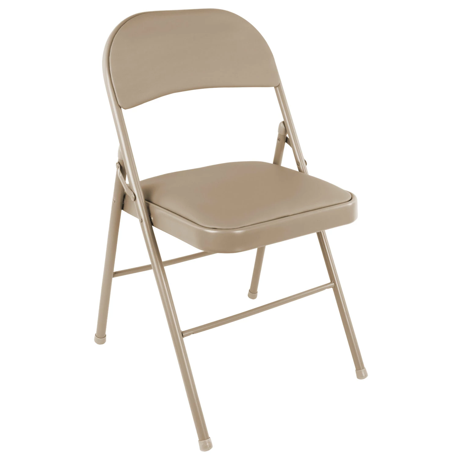 Стул складной для дома и офиса BRABIX Golf Plus CF-003 КОМФОРТ, бежевый каркас, кож.зам беж., 531567