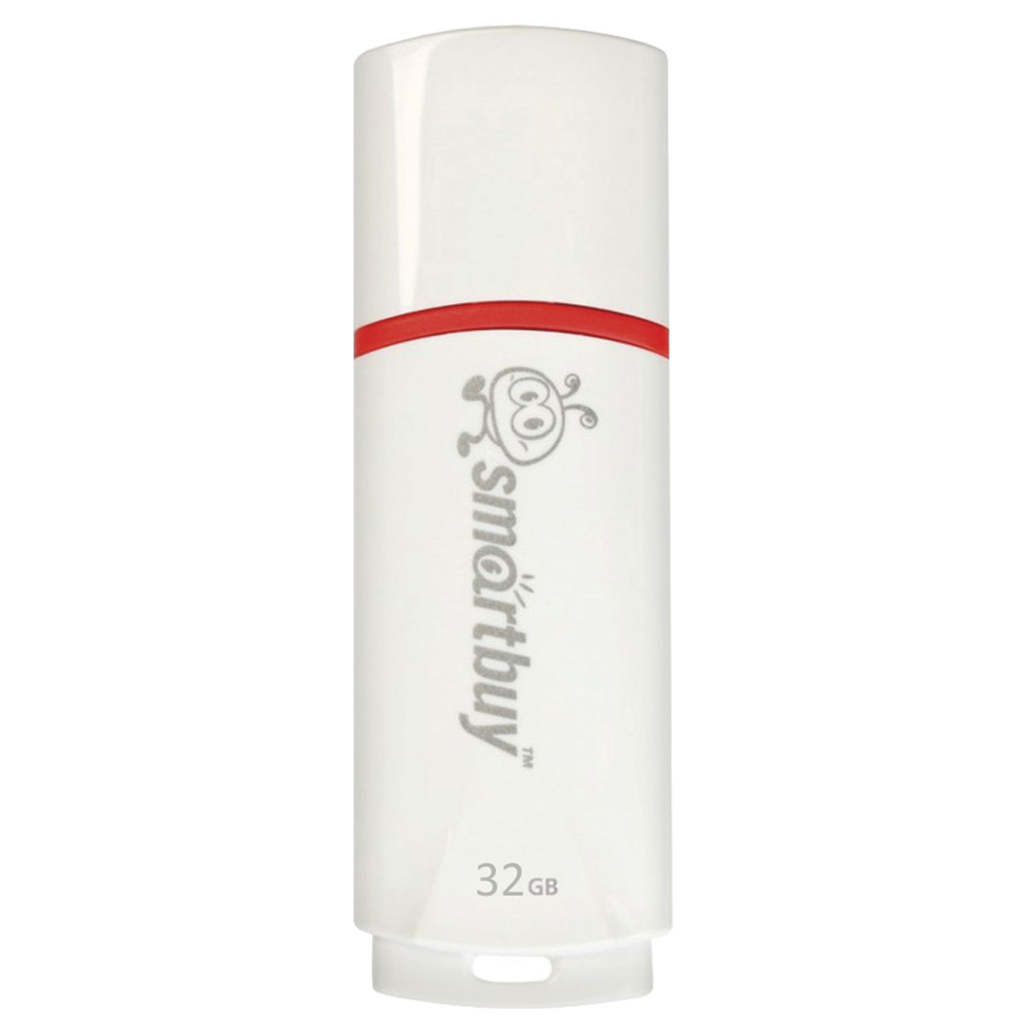 Флеш-диск 32GB SMARTBUY Crown USB 2.0, белый, SB32GBCRW-W 512185