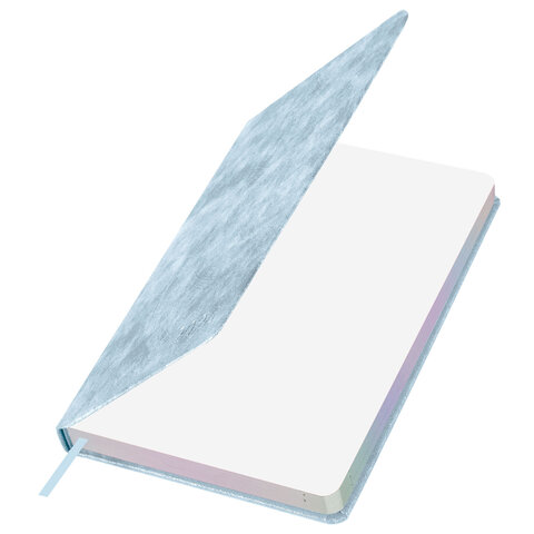 Ежедневник датированный 2026, А5, 138х213 мм, BRAUBERG "Ice", под кожу, голубой, 117389 - МСК «Форвард»