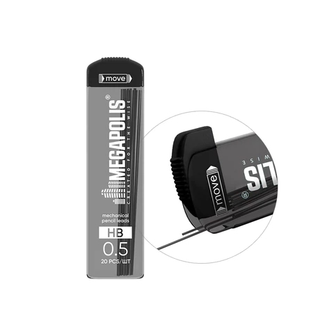 Грифели запасные для механических карандашей 0,5 мм ERICH KRAUSE, HB, КОМПЛЕКТ 20 ШТ., 20345 180412 - МСК «Форвард»