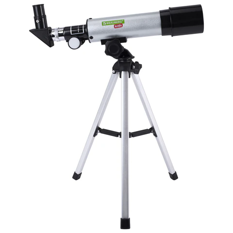 Телескоп рефрактор астрономический настольный, увеличение 90х, объектив 50 мм, фокус 360 мм, видоискатель, 50360, BRAUBERG KIDS, 391396 - МСК «Форвард»