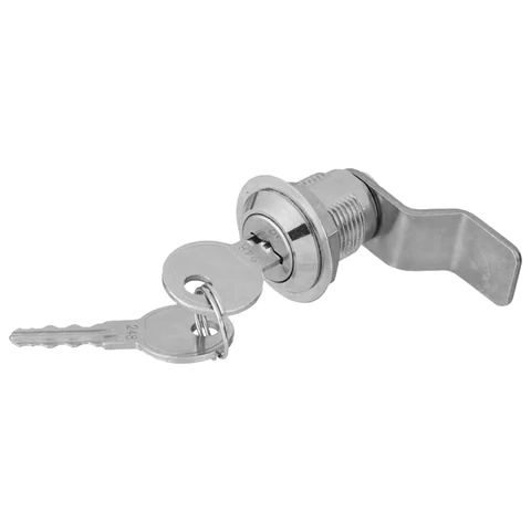 Замок почтовый EU, длина 20 мм, d - 18,5 мм, 90 градусов, изогнутый ригель, гайка, 718449 671232   - МСК «Форвард»