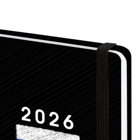 Ежедневник датированный 2026 с резинкой 145х203 мм, А5, BRAUBERG, твердый, "Россия", 117332 - МСК «Форвард»