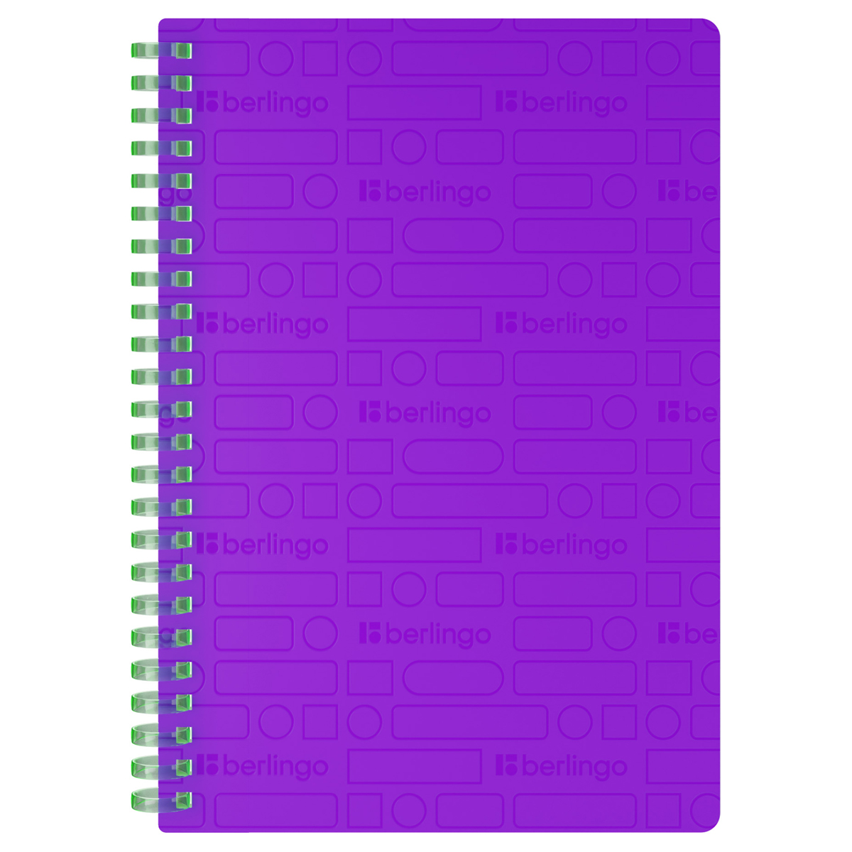 Бизнес-тетрадь A5, 80л., Berlingo "Your Way", клетка, на силиконовом гребне, 80г/м2, пластик обложка 600мкм, фиолетовая SRn_A5894 369403