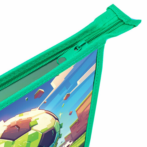 Папка для тетрадей ПИФАГОР А5, 1 отделение, пластик, на молнии, "Football match", 273329 - МСК «Форвард»