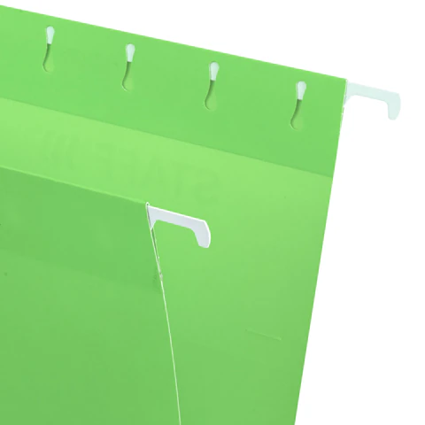 Подвесные папки A4/Foolscap (404х240 мм) до 80 л., КОМПЛЕКТ 10 шт., зеленые, картон, STAFF, 270934 - МСК «Форвард»