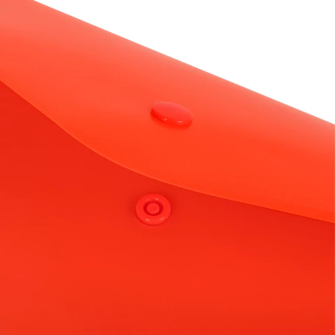 Папка-конверт с кнопкой BRAUBERG "SUPER", А4, матовая непрозрачная, красная, ПРОЧНАЯ 0,2 мм, 272878 - МСК «Форвард»