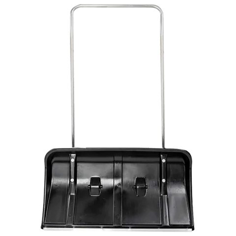 Лопата снегоуборочная (скрепер) на колесах, пластик, 82х45см, высота 120см, метал.ручка,№8 600827