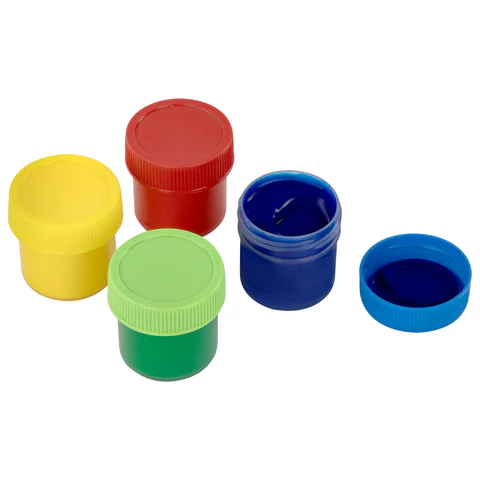 Краски пальчиковые для малышей от 1 года, классические цвета, 4 по 35 мл, ЮНЛАНДИЯ, 192568 - МСК «Форвард»