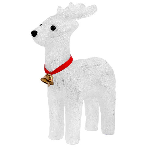 Фигурка LED "Олень", 27 см, 24 LED, холодный белый, батарейки, ЗОЛОТАЯ СКАЗКА, 592560 - МСК «Форвард»