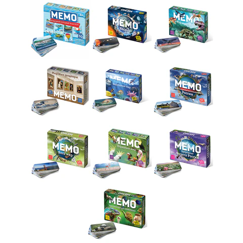 Игра настольная МЕМО 50 карточек, АССОРТИ 8 сюжетов, НЕСКУЧНЫЕ ИГРЫ, 67875, 7203 665322