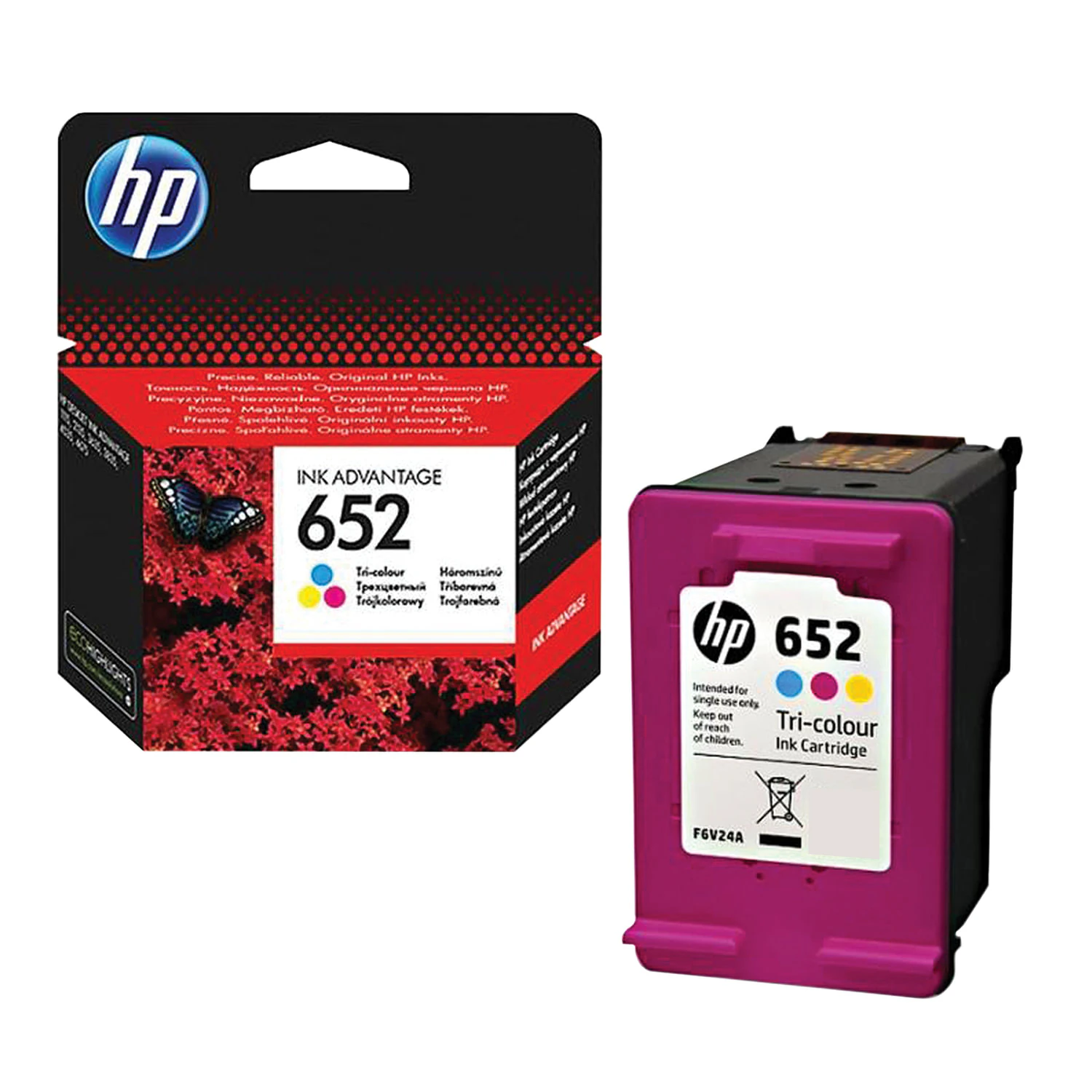 Картридж струйный HP (F6V24AE) DeskJet 2135/3635/3835/4535/4675/1115 №652 цветной ориг. рес. 200стр.362220 под заказ 8 дней