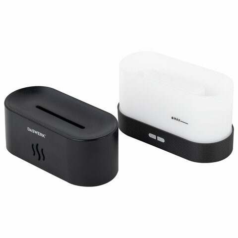 Увлажнитель воздуха "Камин", эффект пламени, 180 мл, Аромамасло в ПОДАРОК, черный, DASWERK (ДАСВЕРК), 456845 - МСК «Форвард»