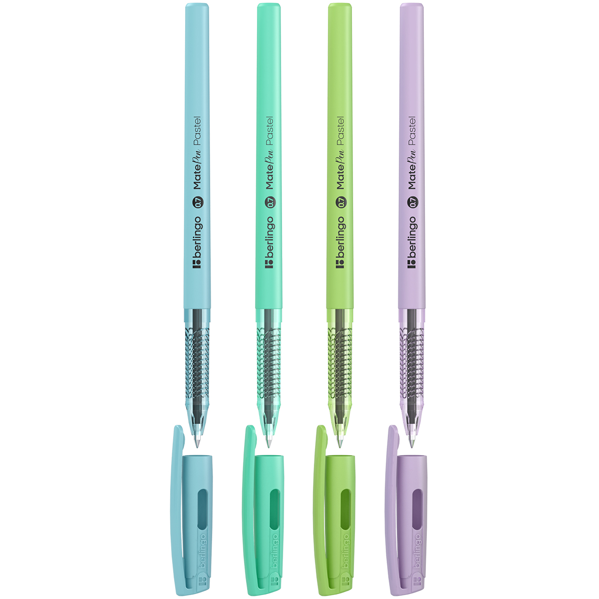 Ручка шариковая Berlingo "MatePen Pastel" синяя, 0,7мм CBp_70947_12 388587