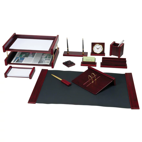 Набор подарочный настольный BESTAR "Platon" из дерева, 11 предметов, цвет "красное дерево", 236373