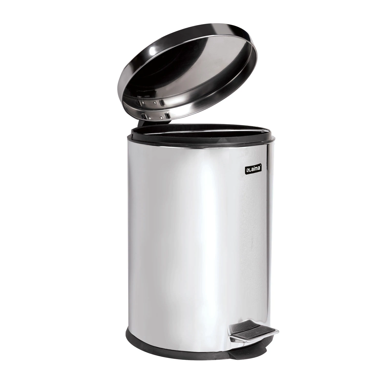 Ведро-контейнер для мусора (урна) с педалью LAIMA "Classic", 20 л.,зеркальное, нержав. сталь, 232262