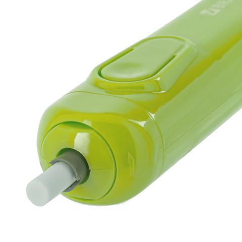 Ластик электрический BRAUBERG JET, питание от 2 батареек ААА, 8 сменных ластиков, салатовый, 229615 - МСК «Форвард»