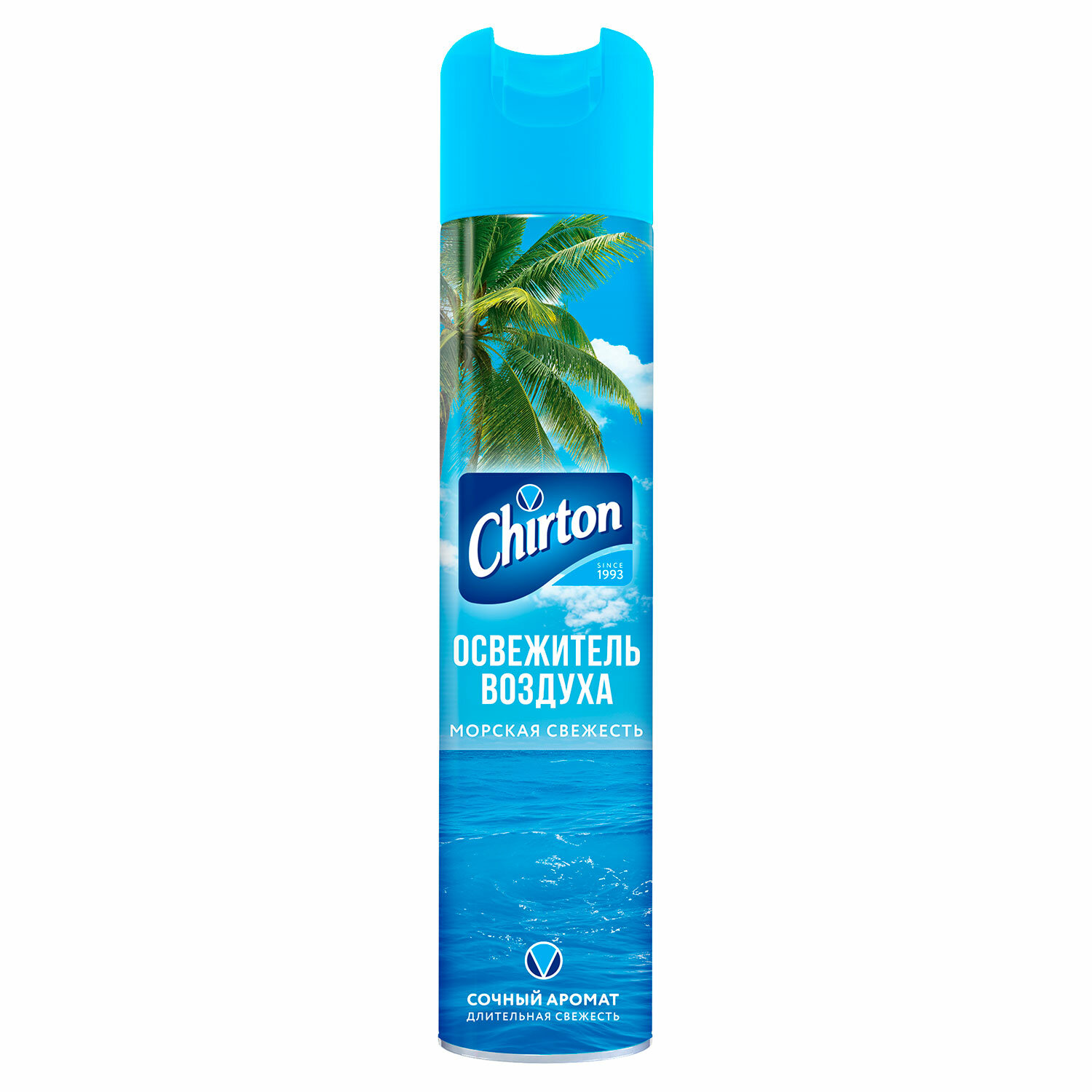 Освежитель воздуха аэрозольный 300мл CHIRTON (Чиртон) "Морская свежесть", 600647